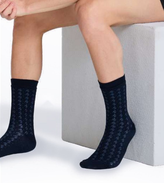 Room Socks — Wine Red, Gray, Dark Blue